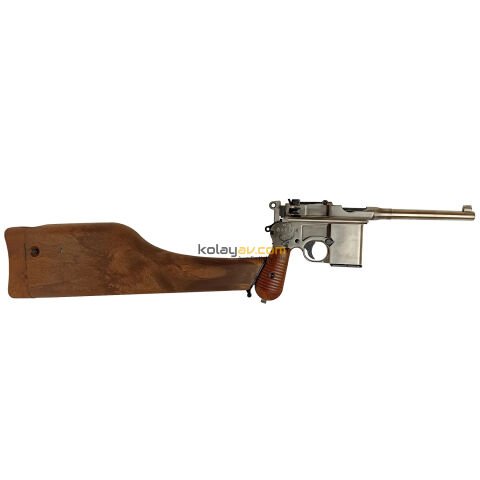 WE Mauser M712 Damgalı Gümüş Blowback Airsoft Tabanca (Greengas)