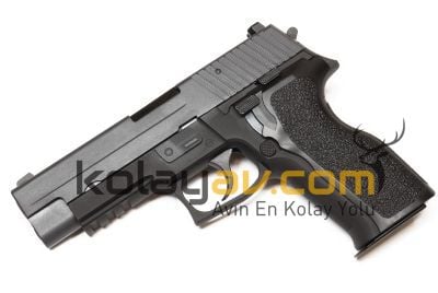 WE F226 E2 Rail Siyah Blowback Airsoft Tabanca (Greengas)