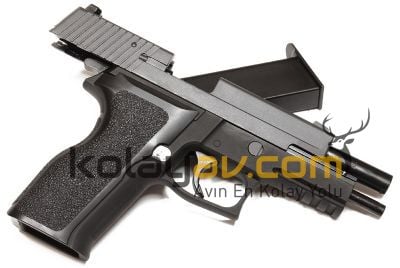 WE F226 E2 Rail Siyah Blowback Airsoft Tabanca (Greengas)