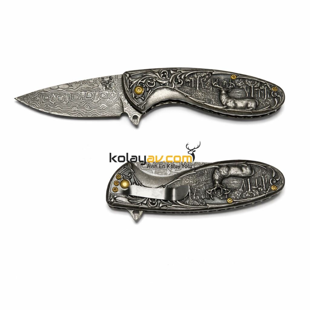 Berfa BF-330 İşlemeli Kamp Cep Çakısı