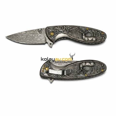 Berfa BF-330 İşlemeli Kamp Cep Çakısı