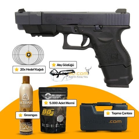 WE Glock 33 G33 Gen3 Advance Blowback Airsoft Tabanca (Greengas)