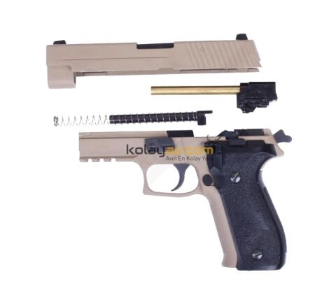 WE MK25 F226 Tan Blowback Airsoft Tabanca (Greengas)