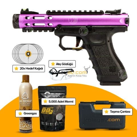 WE Galaxy PL Glock/Ruger Hybrid Blowback Airsoft Tabanca (Greengas)