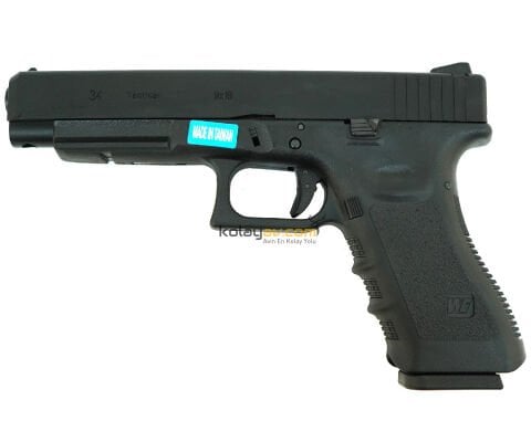 WE Glock 34 Gen3 Siyah Blowback Airsoft Tabanca (Greengas)