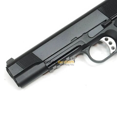 WE Colt 1911 MEU Rail Siyah Blowback Airsoft Tabanca (Greengas)