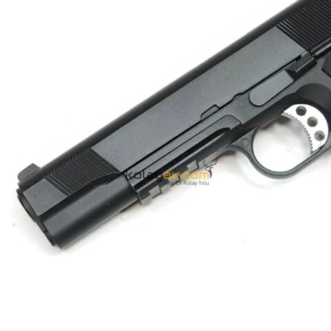 WE Colt 1911 MEU Rail Siyah Blowback Airsoft Tabanca (Greengas)