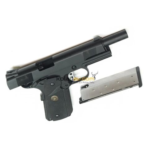 WE Colt 1911 MEU Rail Siyah Blowback Airsoft Tabanca (Greengas)