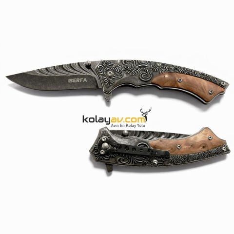Berfa BF-146 İşlemeli Kamp Cep Çakısı