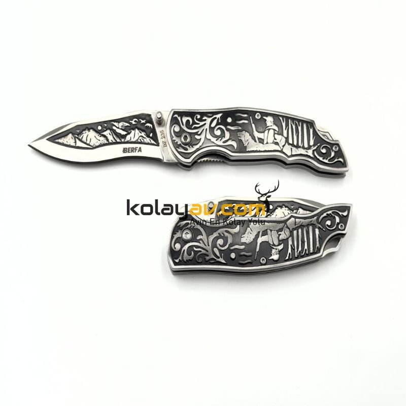 Berfa BF-235 İşlemeli Kamp Cep Çakısı