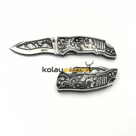 Berfa BF-235 İşlemeli Kamp Cep Çakısı