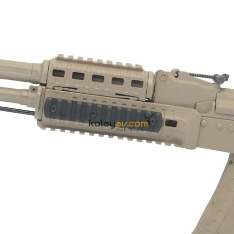 DLG M-LOK Kundak Uyumlu 11 Slot Siyah Picatinny Rayı