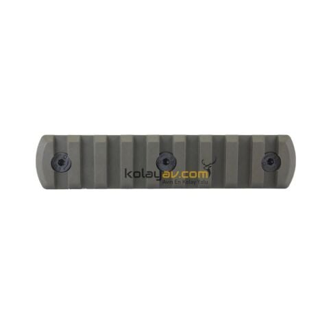 DLG M-LOK Kundak Uyumlu 9 Slot Siyah Picatinny Rayı