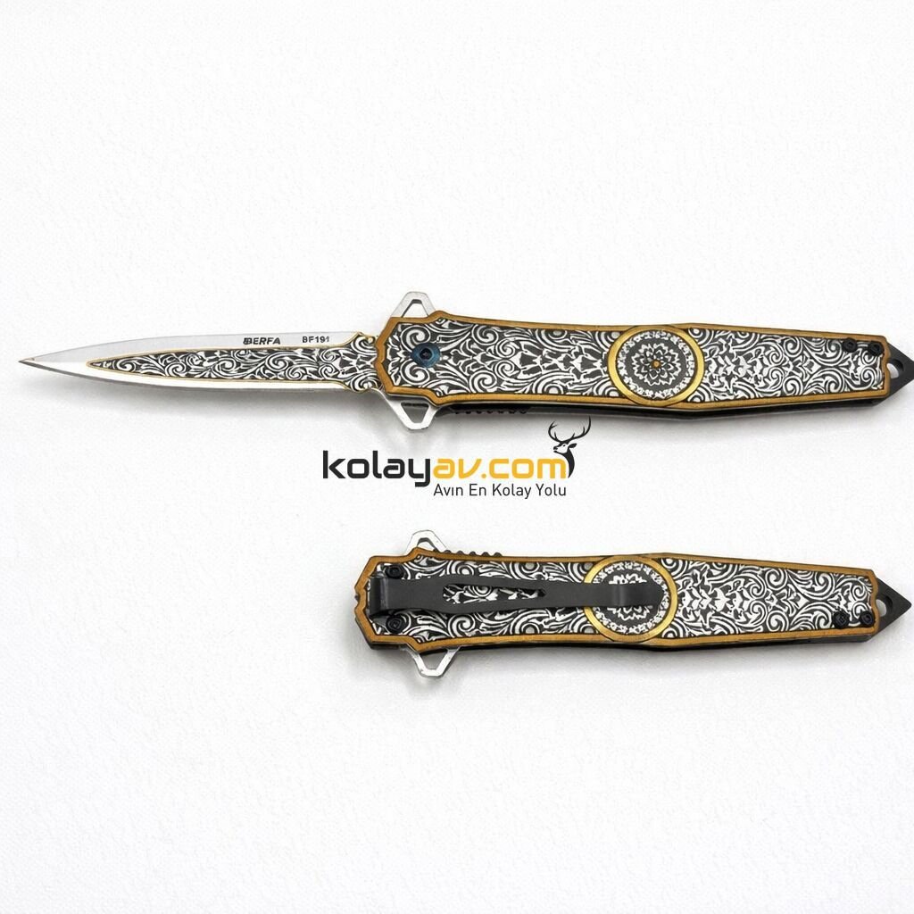 Berfa BF-191 İşlemeli Kamp Cep Çakısı