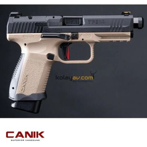 Canik TP9 Elite Combat Blowback Greengas Airsoft Tabanca - Duo Tone - Tan + Siyah