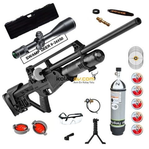 Hatsan Blitz Full AUTO 5.5mm FFP Dürbün + Scuba PCP Havalı Tüfek (Cosmos Full Set)