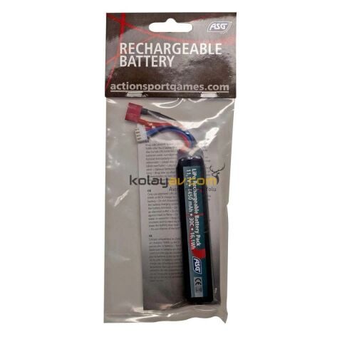 ASG 11.1V 1450 mAh 30C Airsoft LiPo Pil T-Plug