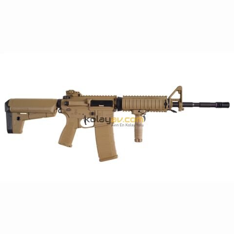 Delta Armory M4 AR15 RIS Charlie Tan Airsoft Tüfek