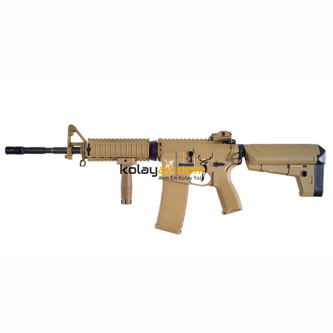Delta Armory M4 AR15 RIS Charlie Tan Airsoft Tüfek