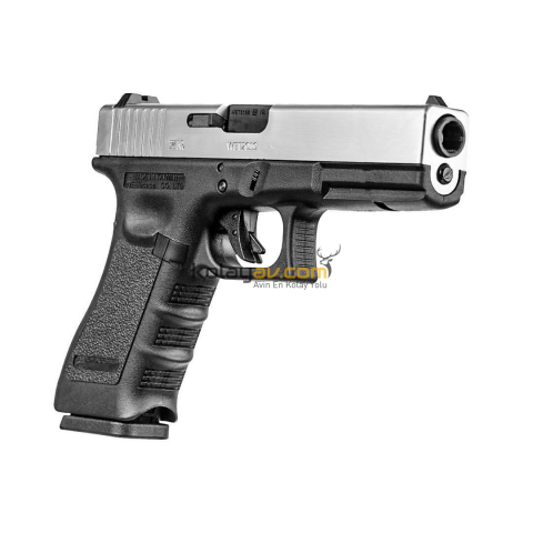 We Glock 17 Gen3 Silver Blowback Airsoft Tabanca (Greengas)