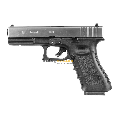 We Glock 17 Gen3 Silver Blowback Airsoft Tabanca (Greengas)