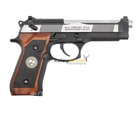 WE Samurai Edge M9 Gümüş Blowback Airsoft Tabanca (Greengas)