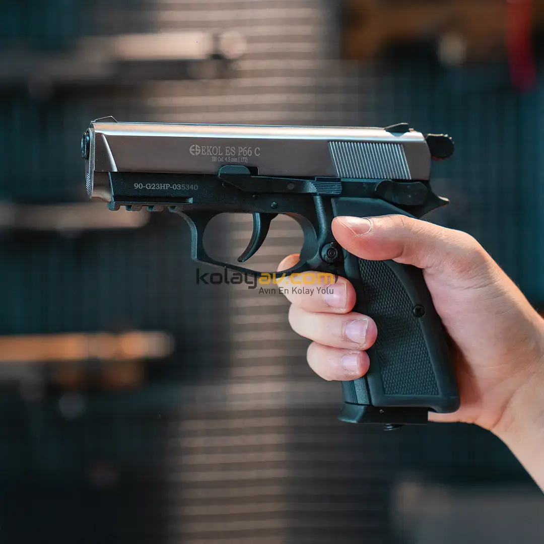 EKOL ES P66 Compact Havalı Tabanca 4.5 mm - Füme