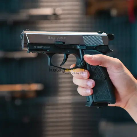 EKOL ES P66 Compact Havalı Tabanca 4.5 mm - Füme