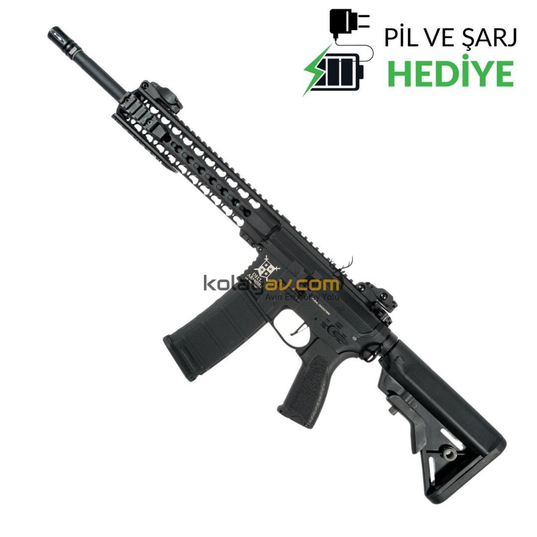 Delta Armory M4 AR15 KeyMod 10'' Charlie Airsoft Tüfek Siyah
