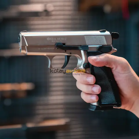 EKOL ES 66 Compact Havalı Tabanca 4.5 mm - Saten
