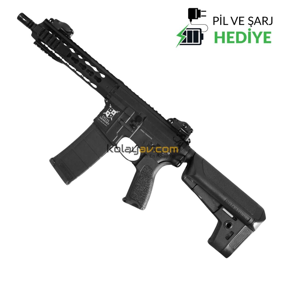 Delta Armory AR15 KeyMod 8'' Bravo Airsoft Tüfek Siyah