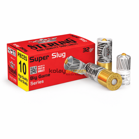 Sterling Super Slug 32 Gr Tek Kurşun 12 Cal Av Fişeği