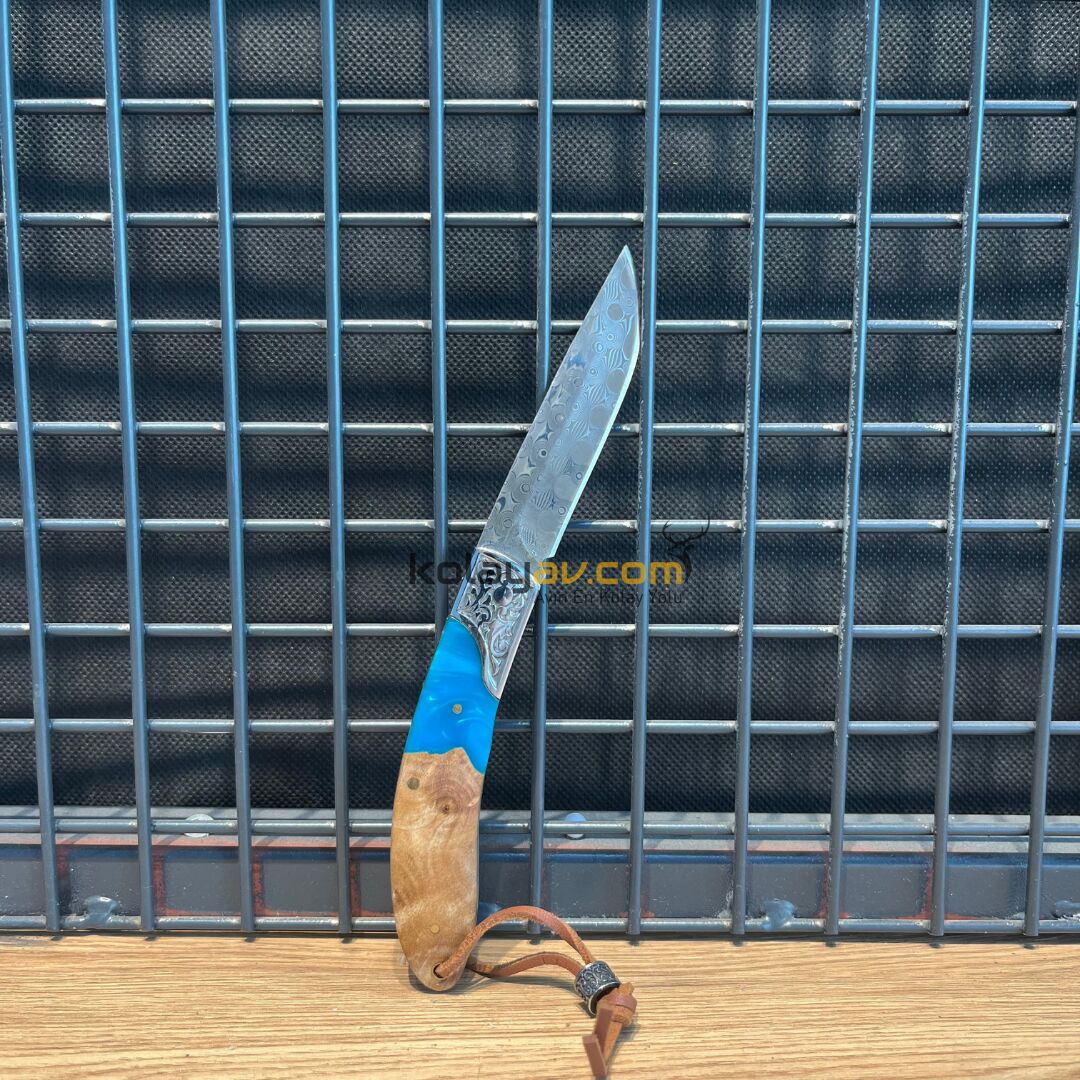 Berfa Cep Çakısı D-01 Damascus