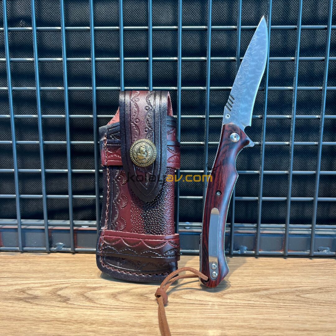 Berfa Cep Çakısı D-02 Damascus
