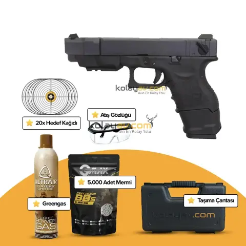 WE Glock 26C Blowback Airsoft Tabanca (Greengas)