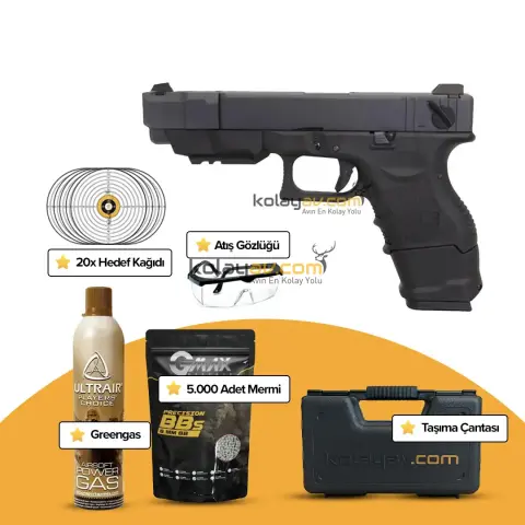 WE Glock 26C Blowback Airsoft Tabanca (Greengas)