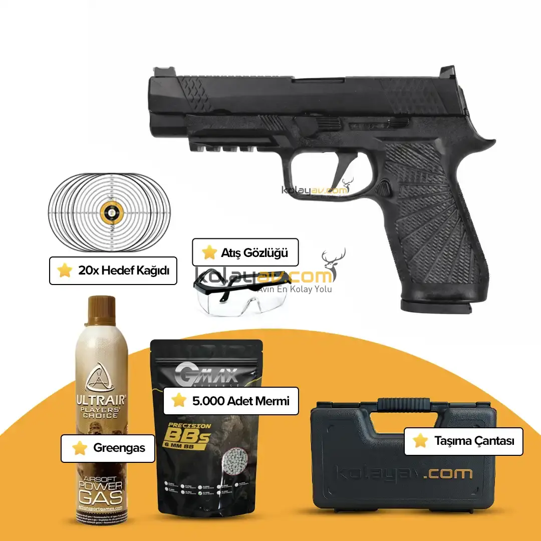 WE F17 V2 Blowback Airsoft Tabanca (Greengas)