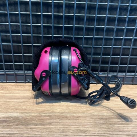 Earmor M32 MOD4 Mikrofonlu Aktif Koruma Atış Kulaklığı Pembe