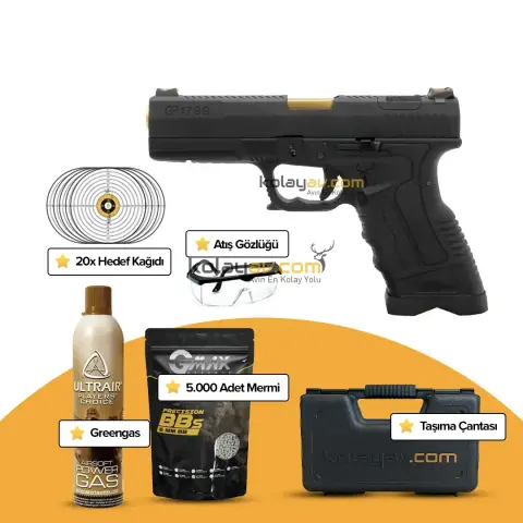 WE GP1799 T1 Blowback Airsoft Tabanca (Greengas)