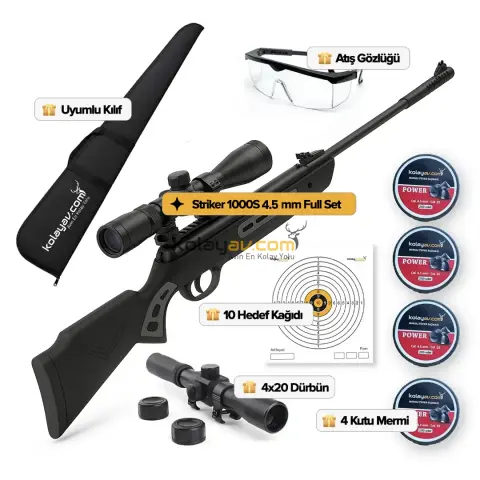 Hatsan Striker 1000S Havalı Tüfek, 4.5mm (Full Set)