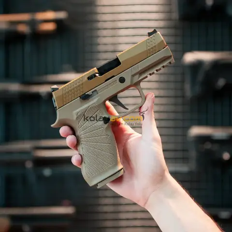 WE F18 V2 Tan Blowback Airsoft Tabanca (Greengas)