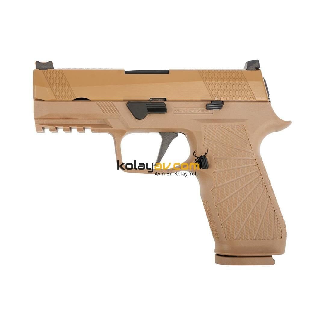 WE F18 V2 Tan Blowback Airsoft Tabanca (Greengas)