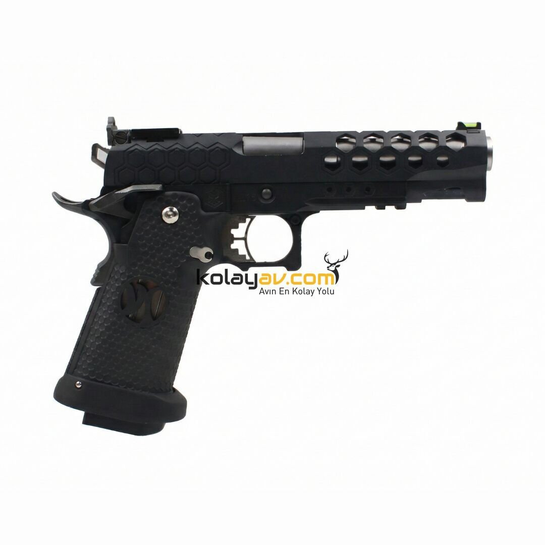 AW Custom 5.1 HEX-CUT Hi-Capa Blowback Airsoft Tabanca (Greengas)