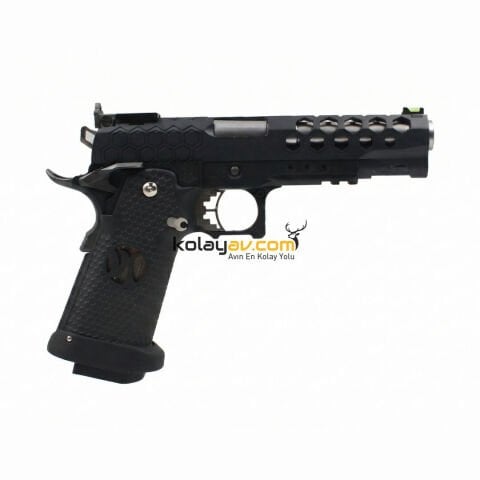 AW Custom 5.1 HEX-CUT Hi-Capa Blowback Airsoft Tabanca (Greengas)