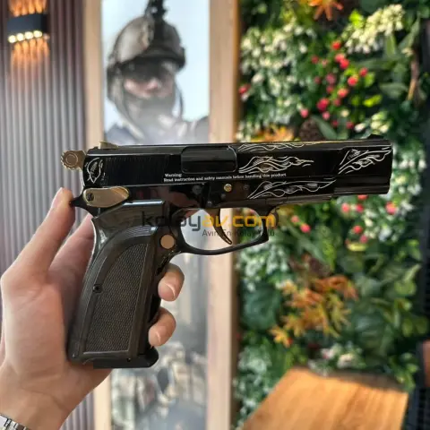 EKOL ES 66 Havalı Tabanca 4.5 mm - Parlak Siyah İşlemeli
