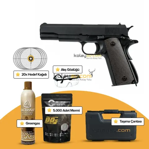 WE Colt 1911 Gen2 Blowback Airsoft Tabanca (Greengas)