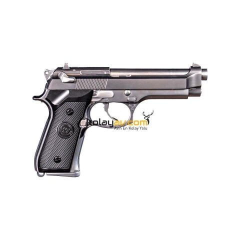 WE Beretta M92 Standart Gümüş Blowback Airsoft Tabanca (Greengas)