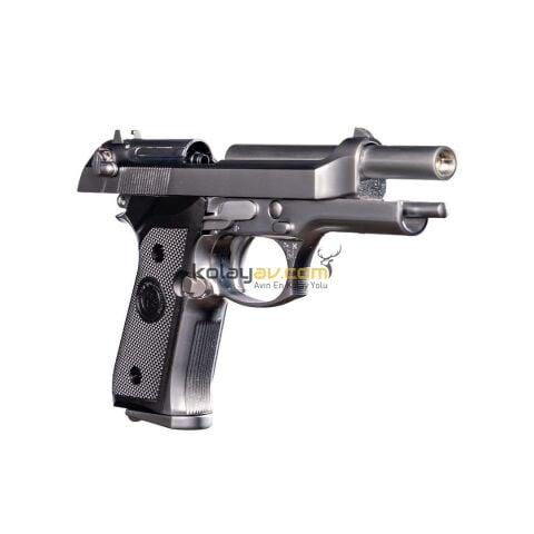 WE Beretta M92 Standart Gümüş Blowback Airsoft Tabanca (Greengas)