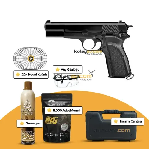 WE Browning Blowback Airsoft Tabanca (Greengas)
