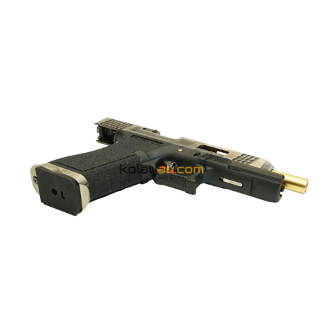 WE Glock 34 T1 Gümüş Blowback Airsoft Tabanca (Greengas)